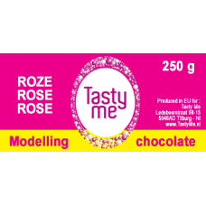 Modelleer chocolade roze 250g 